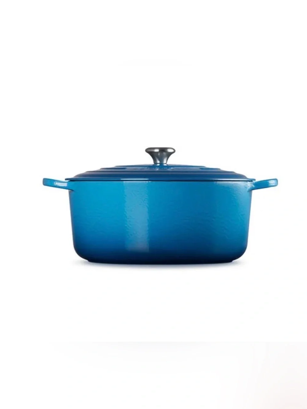 π Le Creuset Signature Round Dutch Oven #22 β Marseille Blue β n w o tπ - Picture 3 of 8